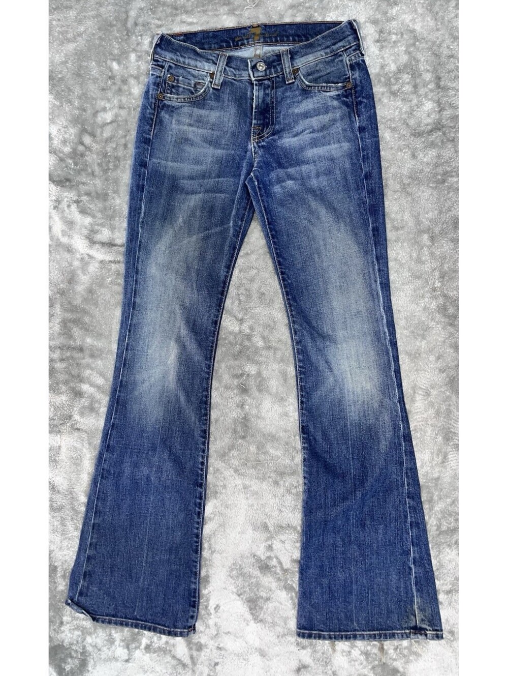 7 Seven For All Mankind Dojo Jeans 25 Wide Leg Flare Made In USA